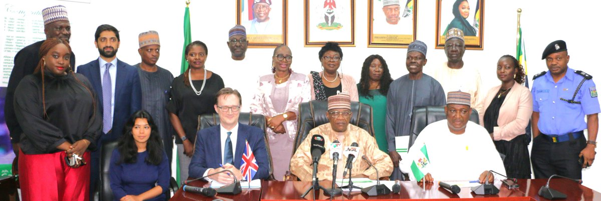 PoliceAffairs's tweet photo. Minister of Police Affairs, Senator, Ibrahim Gaidam has appreciated the United Kingdom government for the support and collaboration extended to Nigeria in various areas, including security, governance, and economic cooperation. https://t.co/sNTVgoz7AM