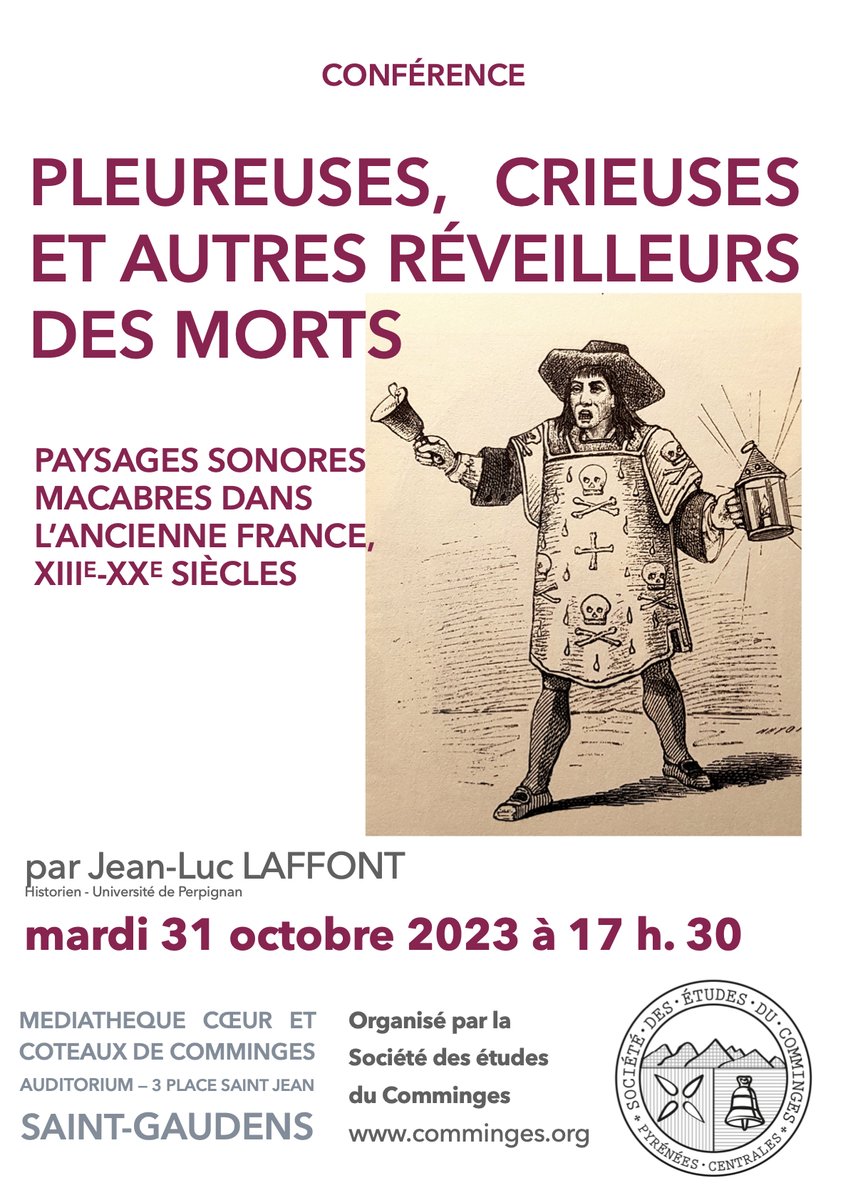 etudescomminges's tweet photo. Prochaine conférence de la SEC le mardi 31 octobre à Saint-Gaudens https://t.co/RX5T4WvSvz