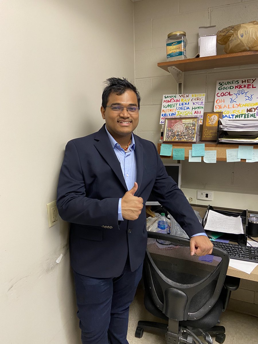 Congratulations to our newest Ph.D candidate, Sumeet, on passing his OP!