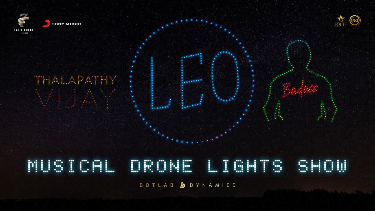 krishtheeditor's tweet photo. The #LEODAY IS HERE! 🔥💣
#RecentEdit
Presenting the #LeoMusicDroneShow
🔗https://t.co/Tp5WQVZcaH…
#Thalapathy @actorvijay anna @Dir_Lokesh @trishtrashers @anirudhofficial @7screenstudio @Jagadishbliss @noiseandgrains @BotLabDynamics
#LeoFromToday #Leo https://t.co/ouxfrsrSre