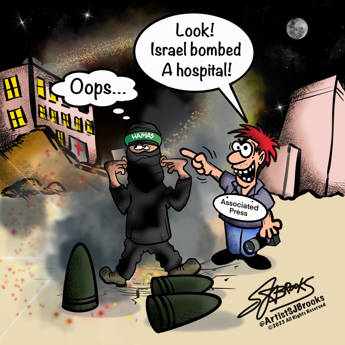 ArtistSJBrooks's tweet photo. Lies of the media @realDonaldTrump @RealJamesWoods @RealCandaceO @larryelder @TomiLahren @benshapiro @FoxNews @greggutfeld @FDRLST @JudgeJeanine @TuckerCarlson @seanhannity @PulitzerPrizes #Israel_under_attack #terrorism #hospitalbombing #Media_Coverage https://t.co/wCAlGTAj7F