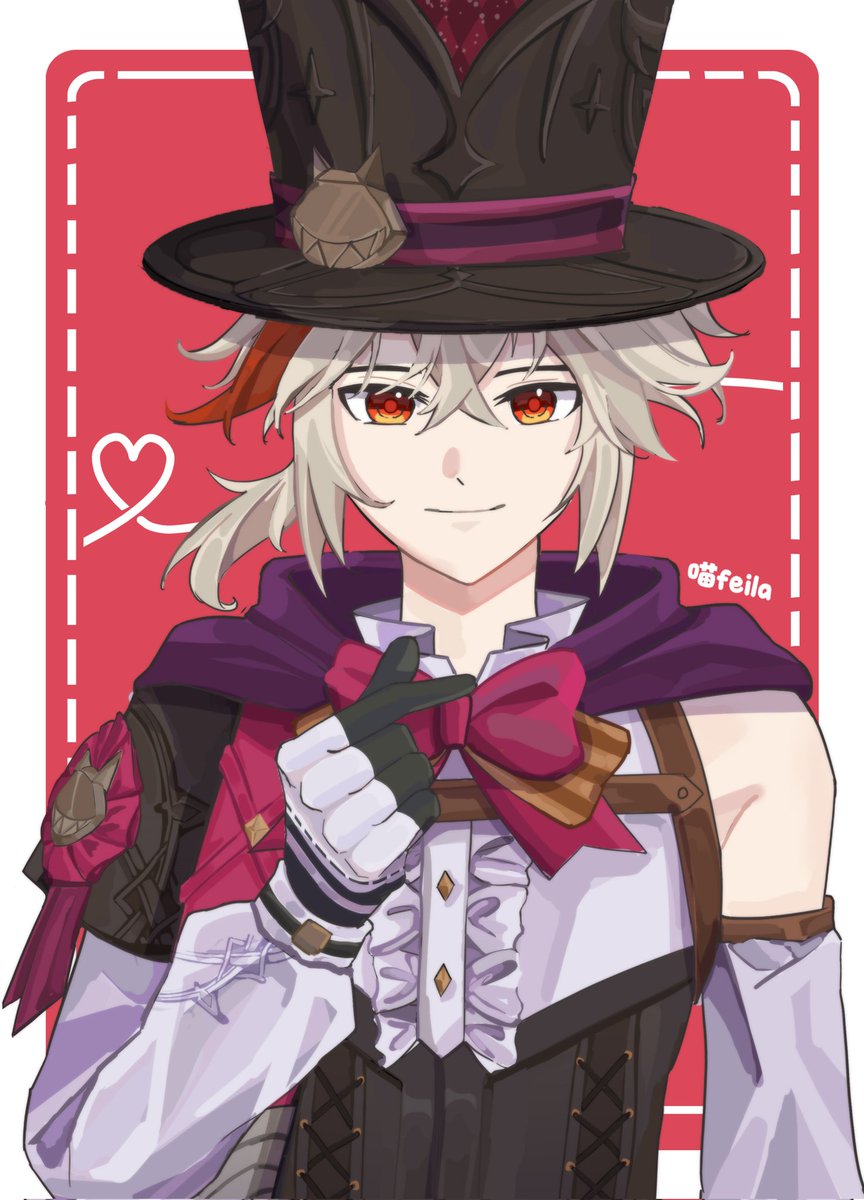 neko_army_'s tweet image. Kazuha in lyney's outfit :3
#kazuha #Genshinlmpact  #KaedeharaKazuha