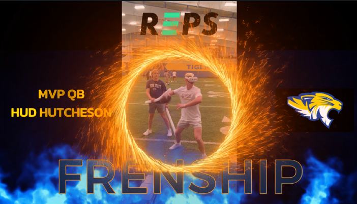 REPSVR's tweet photo. How does MVP QB and one of the best passers in Texas build poise and decision-making in the pocket? By adding chaos and distress with @REPSVR @HudsonHutcheson @SemperImpetus Straight up Warrior 💪🐯#NothingIsEasy https://t.co/Tmde7OEj51
