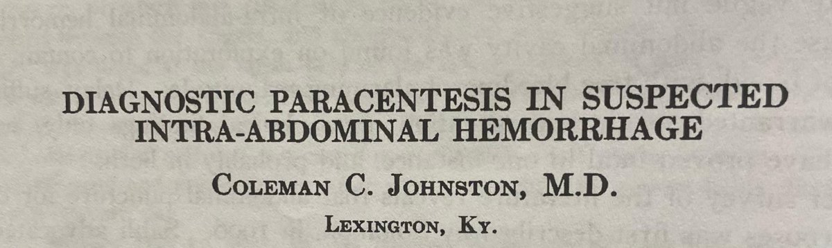 rbarbosa91's tweet photo. Academic trauma circle of life:

In the 1920's we invented diagnostic peritoneal aspiration (DPA) for trauma;

- it didn't work well, so in 1965 we added the 'lavage' and it became "DPL", which we then got rid of in the 1990's.

- In 2023 we're thinking about doing DPA again 🤔 https://t.co/dofBcYYqAZ