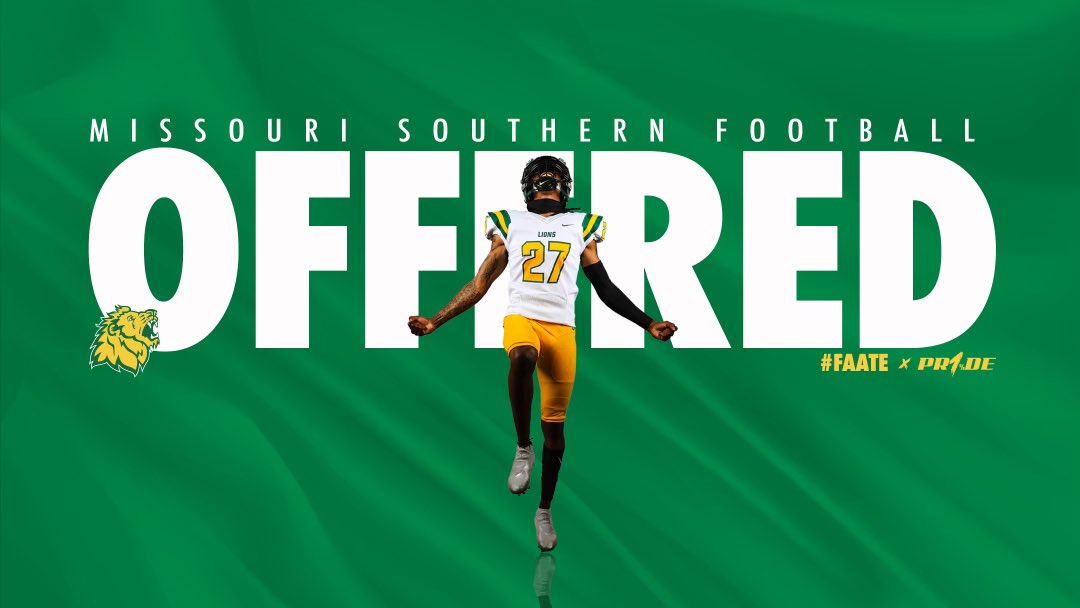 After a great conversation with <a href="/FBCoachCarlo/">CoachCarlo</a> I am excited to announce my first official offer from <a href="/MOSOFootball/">Missouri Southern Football</a>!! <a href="/1RoUSeFB/">JoshuaMann#1RoUSe</a> <a href="/RecruitRouse/">RecruitRouseRaiders</a>
