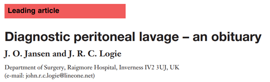 rbarbosa91's tweet photo. Academic trauma circle of life:

In the 1920's we invented diagnostic peritoneal aspiration (DPA) for trauma;

- it didn't work well, so in 1965 we added the 'lavage' and it became "DPL", which we then got rid of in the 1990's.

- In 2023 we're thinking about doing DPA again 🤔 https://t.co/dofBcYYqAZ