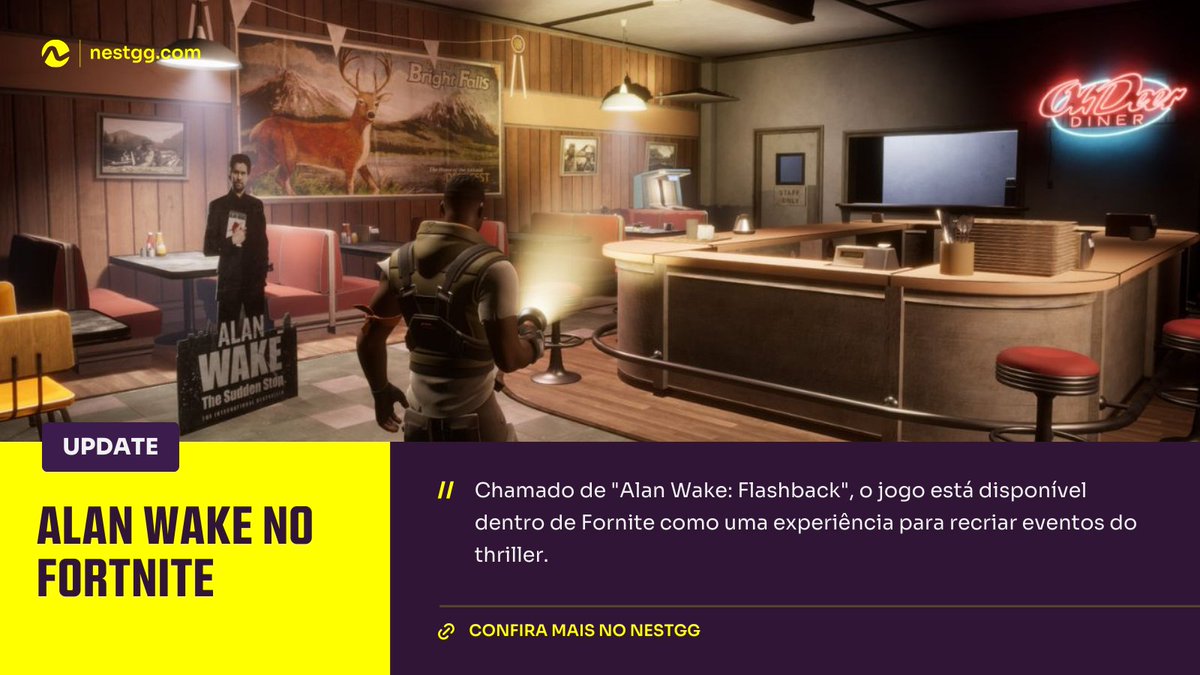 A parceria de #AlanWake chega ao #Fortnite para levar os jogadores a uma experiência incrível.

Confira: nestgg.com/c/mundo-gamer/…