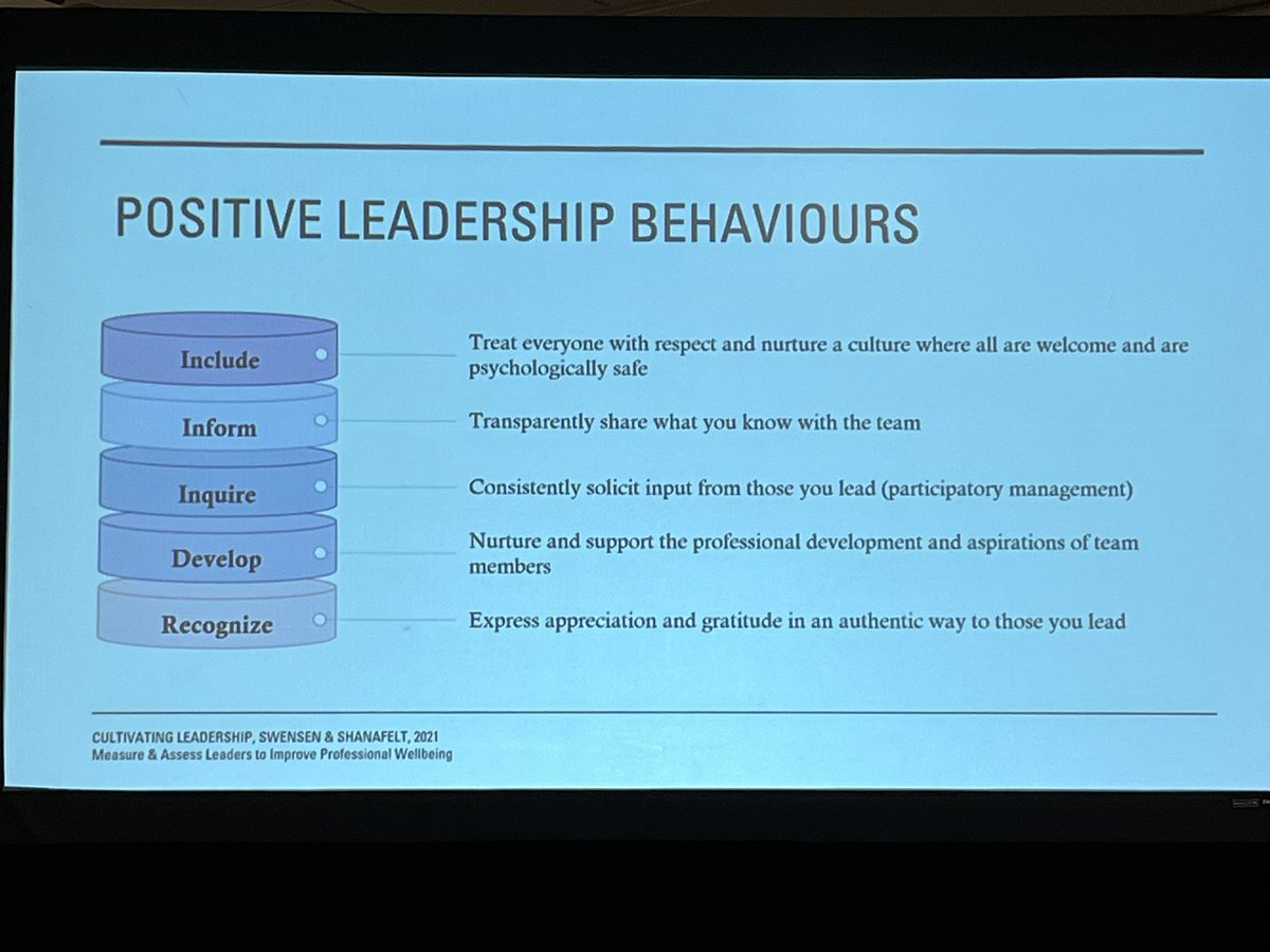 For those who need “evidence” that leadership matters. Good leadership mitigates burnout .. full stop. Dr Melanie Lewis shares some positive leadership behaviours that can assist leaders in their journey. #IMELF <a href="/ICREConf/">International Conference on Residency Education</a> <a href="/Royal_College/">The Royal College</a> <a href="/MedCouncilCan/">MedCouncilCan</a>