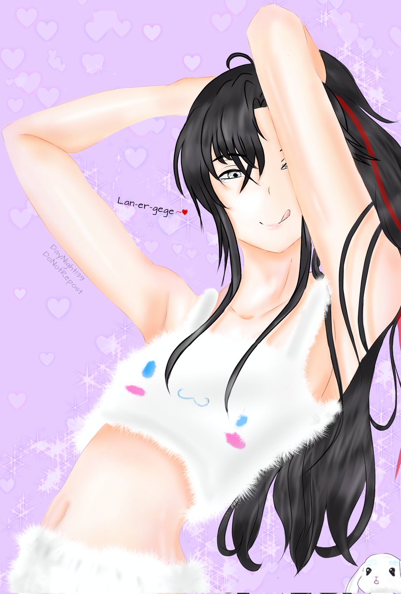 Daynight139's tweet photo. Sanrio WeiYing Enjoy! Imma tryna do more since I have  a long list of outfits I wanna see WeiYing ,evil laugh ,I hope lwj survives.

#MoDaoZuShi #MDZS #魔道祖师 #忘羡 #lanzhan #WangXian https://t.co/J5jnHybkgX