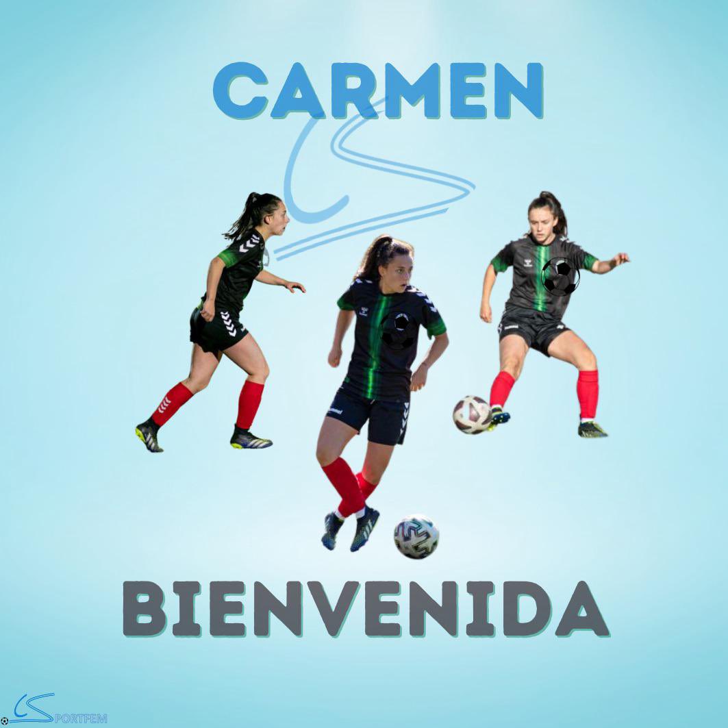 ✍️BIENVENIDA

Orgullosas de anunciar la incorporación a nuestra familia de CS a la jugadora del <a href="/SDHuesca/">SD Huesca</a> B #CarmenMonje ✍️