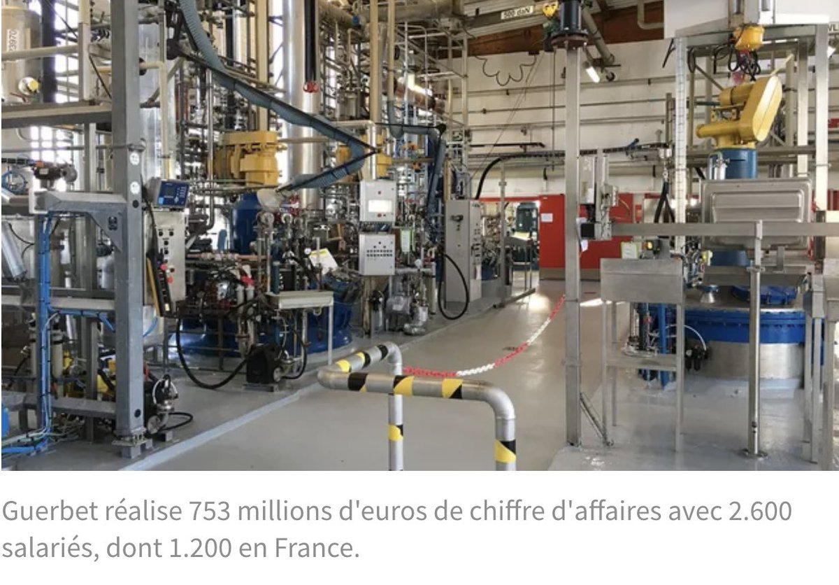 Imagerie médicale : @GuerbetGroup a injecté 26 millions d'euros sur son site de production en Charente charentais dont la 1ère brique chimique d'Elucirem, 1ère #innovation en 30 ans dans les produits de contraste, via @LesEchos ▶️ lesechos.fr/pme-regions/no…