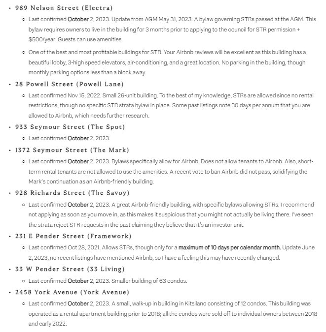 As I have highlighted to <a href="/LennyNanZhou/">Lenny Zhou 🇨🇦🇺🇦</a> and <a href="/CityofVancouver/">City of Vancouver</a> they should review all the short term licenses in Vancouver condo buildings that allow them…

Here is a link, along with screenshots of the buildings…

elliotfunt.ca/vancouver-blog…