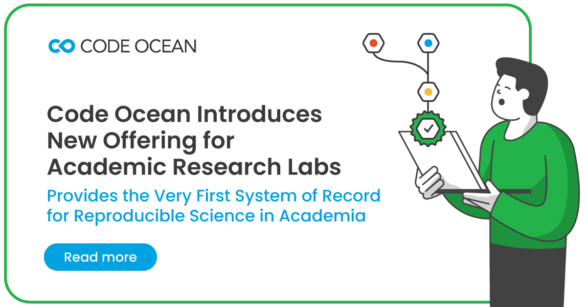 Code Ocean is excited to announce that we have a new academic offering for academic research labs. The new offering includes the ability to not only publish, but also to build upon work that has been previously published by other institutions and teams. bit.ly/48Ywu5q