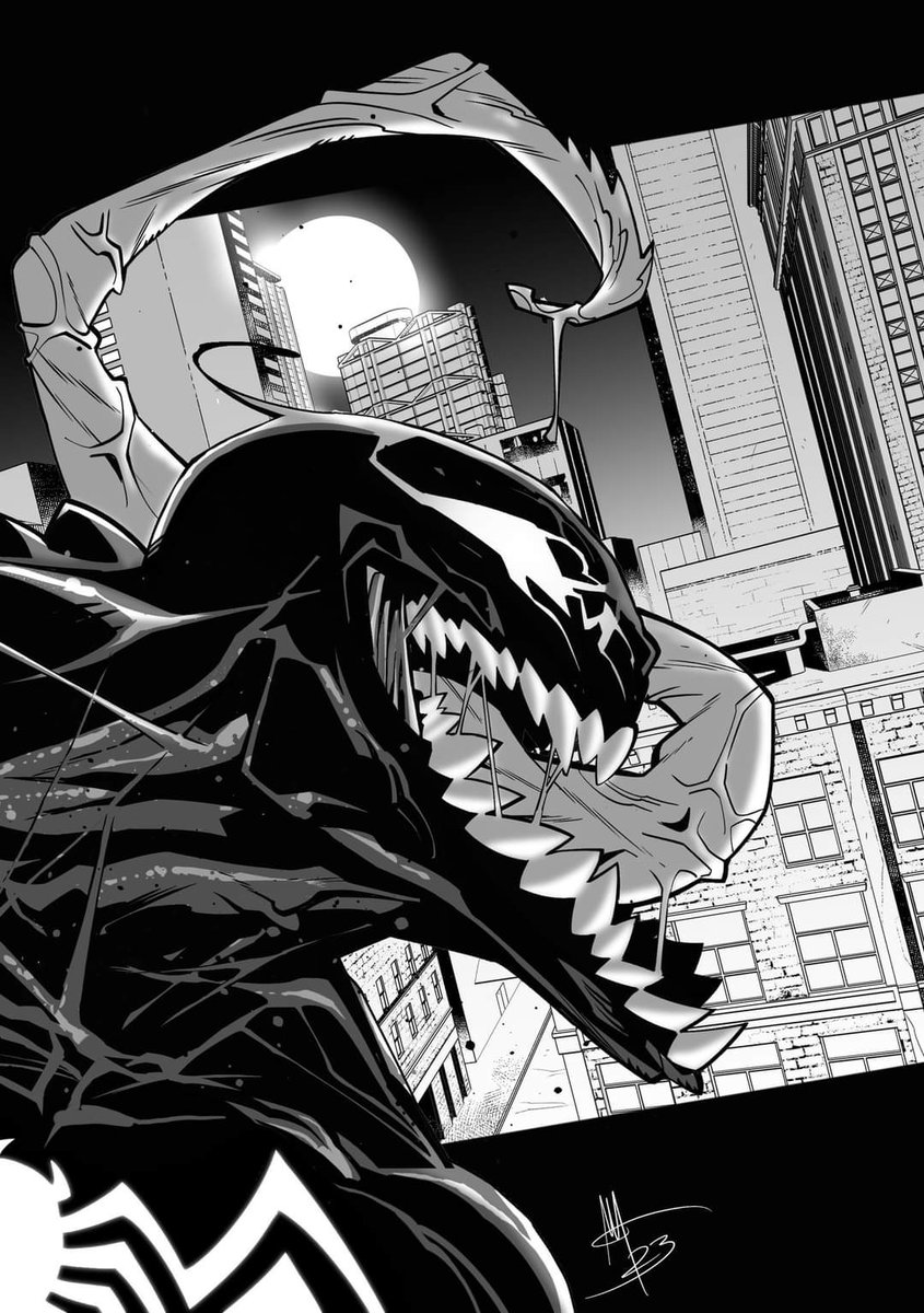 Just a little tweak on a #Venom piece I did some time ago. #venom #marvel #marvelcomics #wearevenom #eddiebrock #digitalart #digitalcomics #alessiomoroni #AcrossTheSpiderVerse @Marvel #SpiderMan2PS5