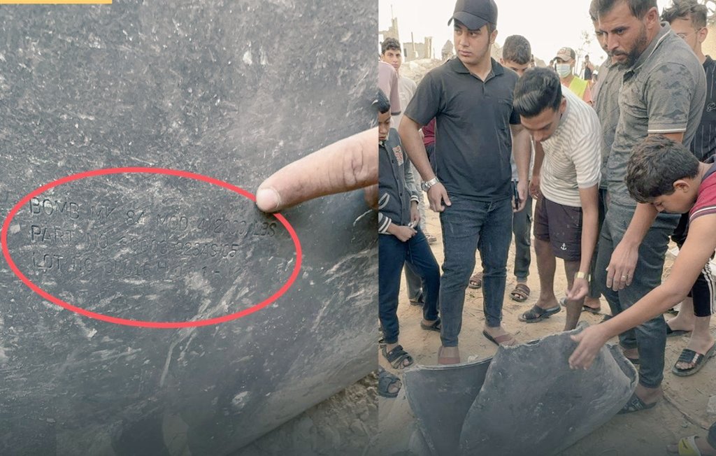 Faiza_etmoi's tweet photo. La roquette qui a touché l'hôpital baptiste Al Ahli à #Gaza était un missile américain MK84

Ce n'est pas le Hamas qui a tiré la roquette sur l'hôpital.

#IsraelNewNazism #UsaEuropeComplice https://t.co/yA71Zi5Ey9