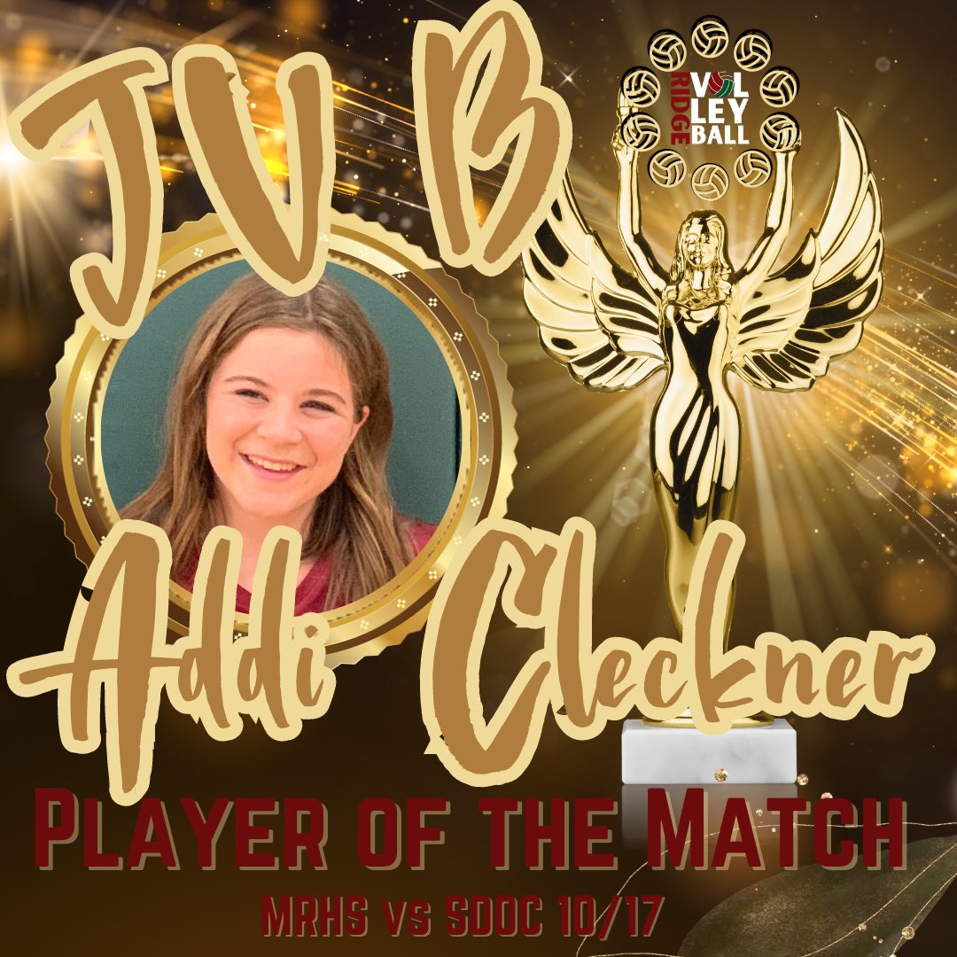 Congrats Addi!!! Your hard work on defense and great teamwork helped your team fight through a big match against OC. Keep up that hard work!! It’s paying off!