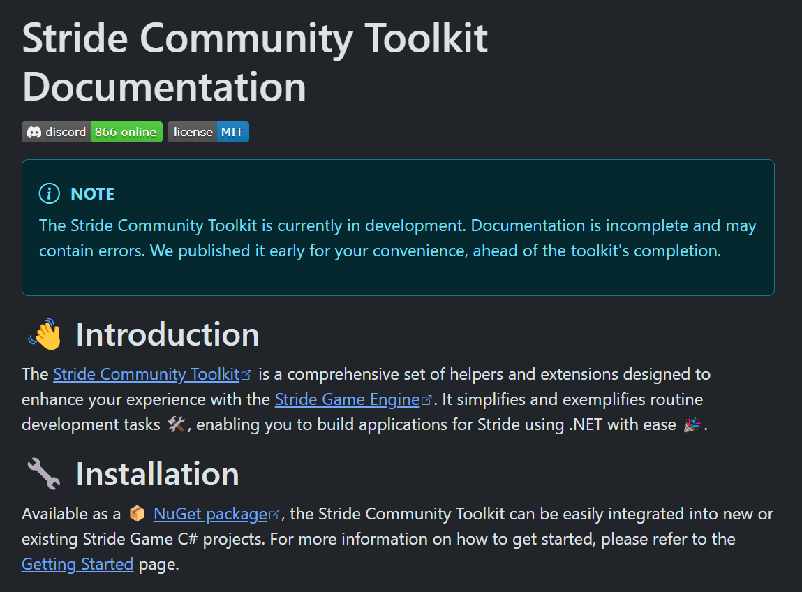 🔧 Good news for #StrideEngine developers!

🧰 We've just updated the Stride Community Toolkit. It's packed with convenience and makes the code-only approach a 3-liner. 🚀

You are also invited to contribute:
stride3d.github.io/stride-communi…

#GameDev #IndieDev #OpenSource #CSharp #DotNet