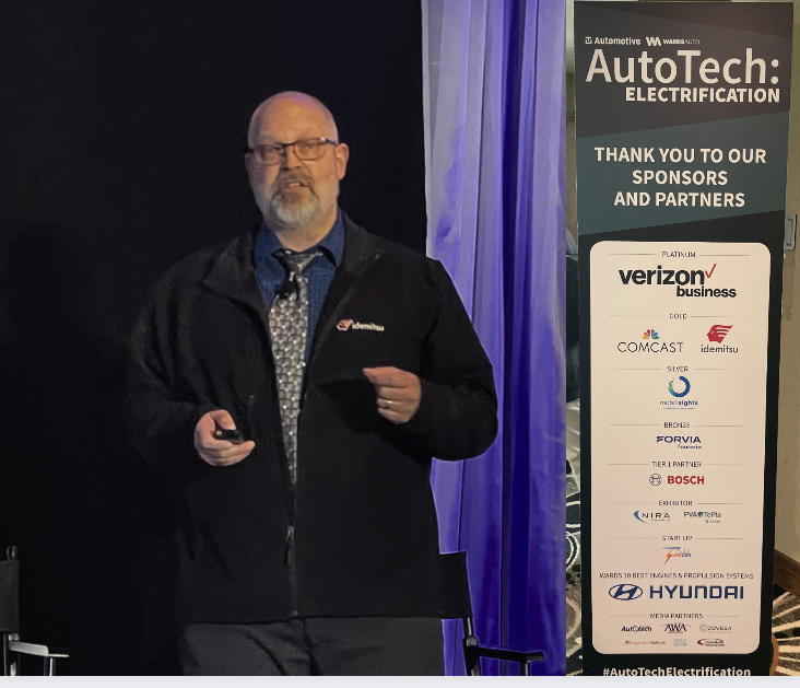 Scott Rajala was asked to speak about Lubrication Trends in Electric Vehicle Powertrains at the AutoTech: Electrification  conference.  Scott is the Technical Director - OEM Sales for Idemitsu Lubricants America. Idemitsu is proud to be a Gold Sponsor of AutoTech:Electrification.