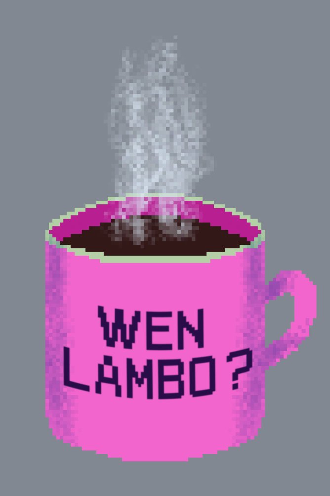 SoonMoonNFT's tweet photo. "Crypto mugs" FREE mint on #tezos , 11/35 minted:

https://t.co/r8f7pjvIwo

#tezoscollector #tezosnft #freemintNFT #mintingnow #FreeNFT #pixelartwork #Pixelart #digitalart https://t.co/VFPI18NeMr