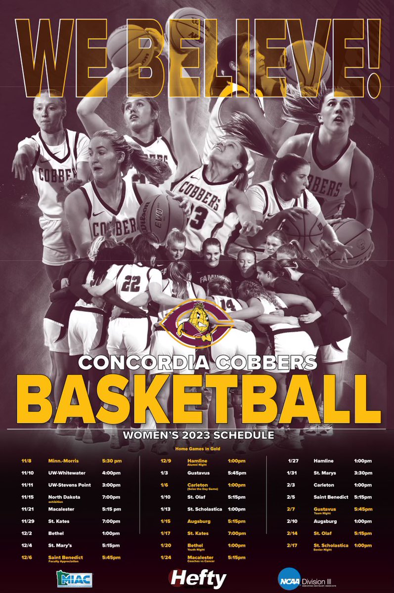 23-24 Season Schedule, We Cannot Wait!🏀🌽
#RollCobbs #WeBelieve