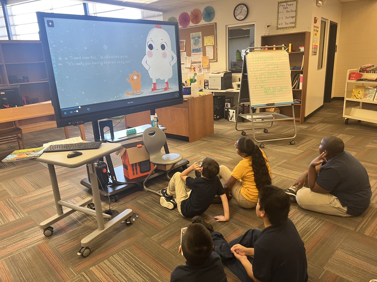 Instead of a traditional read aloud today, our TC unit (3-5) listened to a read aloud from @vooks! @urbanparkes @DISD_Libraries