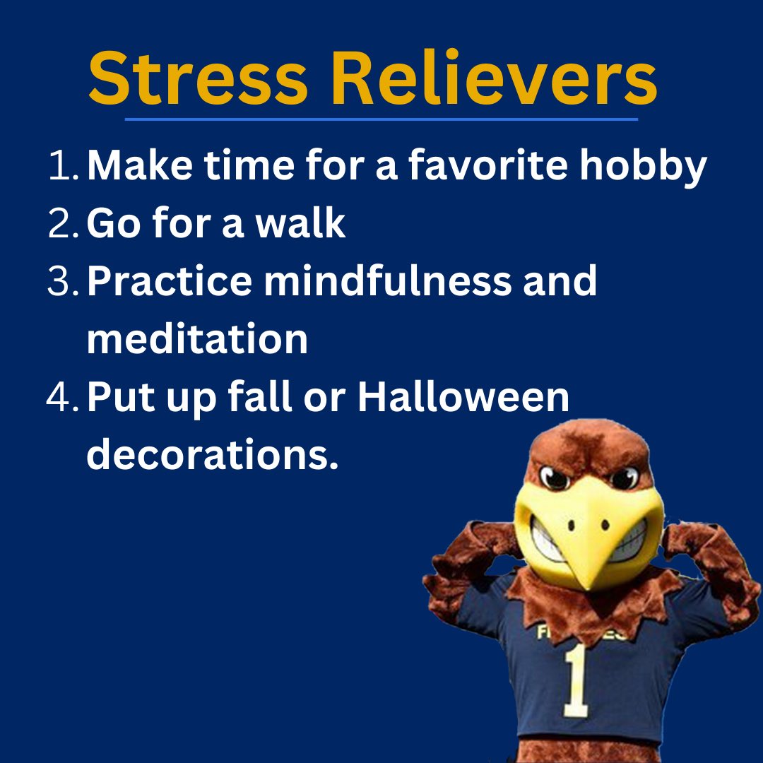 KSUFlashComm's tweet photo. Mid-term season can be stressful and overwhelming for students. 
Check out the story at https://t.co/7T5iMOe5zn to hear Kent State University faculty members John Johnson, Ph.D. and Karin Coifman, Ph.D. talk about what causes stress and how students can relieve stress. https://t.co/egKhLLIZin