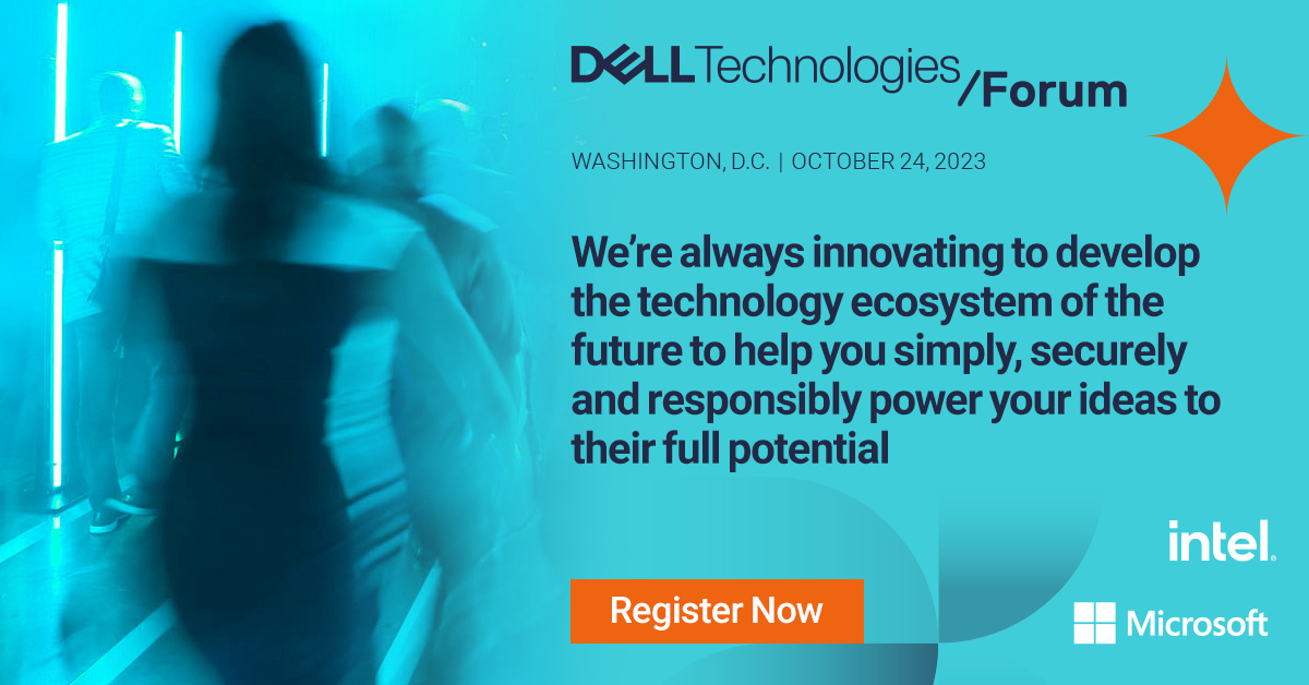 Join the brightest minds 💡 in #Federal IT at the #DellTechForum in Washington, D.C., on 10/24. Government and industry expert speakers include @mitchjoel, @DHSgov's Dimitri Kusnezov, and more: ow.ly/c4Ql50PW7kA