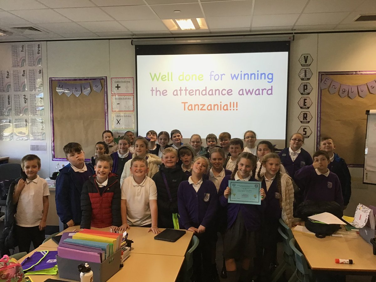 NCPS_Year5's tweet photo. Tanzania class won the attendance award last week for the second week this term! Fingers crossed for this Friday. 🤞🏼🇹🇿 https://t.co/grsPezj7hA