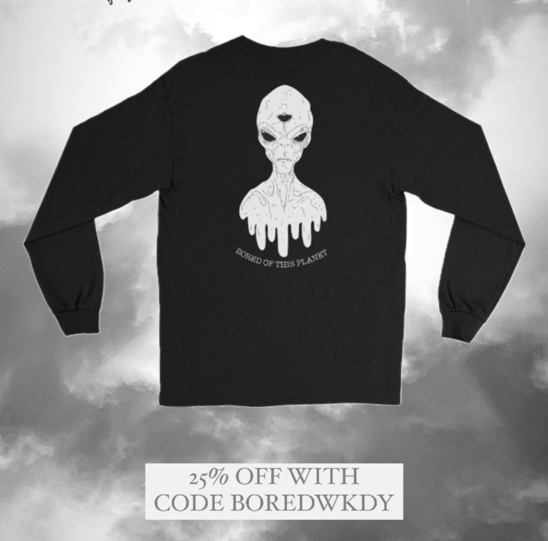 boredbyburnom's tweet photo. Bored Of This Planet Embroidered Long Sleeve 👽 

🔗https://t.co/Qu1a78Ytud

#bored #Art #staybored #alien #tee #california #artistshop https://t.co/EPlexm1Sxy