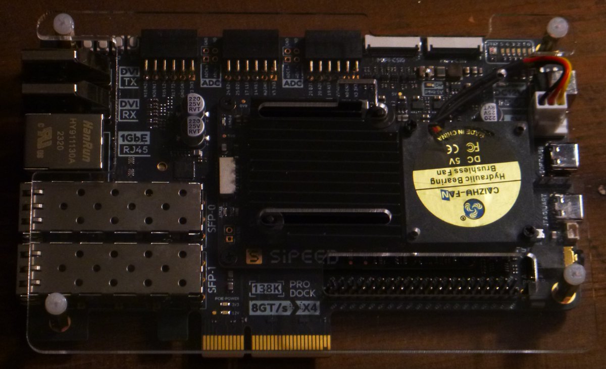 GwenhaelG's tweet image. Received these two beautiful boards ! 🥳
- @SipeedIO Tang Mega 138K (@GOWIN_SEMI GW5A-AST-138)
- @SipeedIO  Tang Primer 25k (@GOWIN_SEMI GW5A-25A)

Thanks @SipeedIO !!! 🥂

Time to play / work on #openFPGALoader and @enjoy_digital LiteX 😀