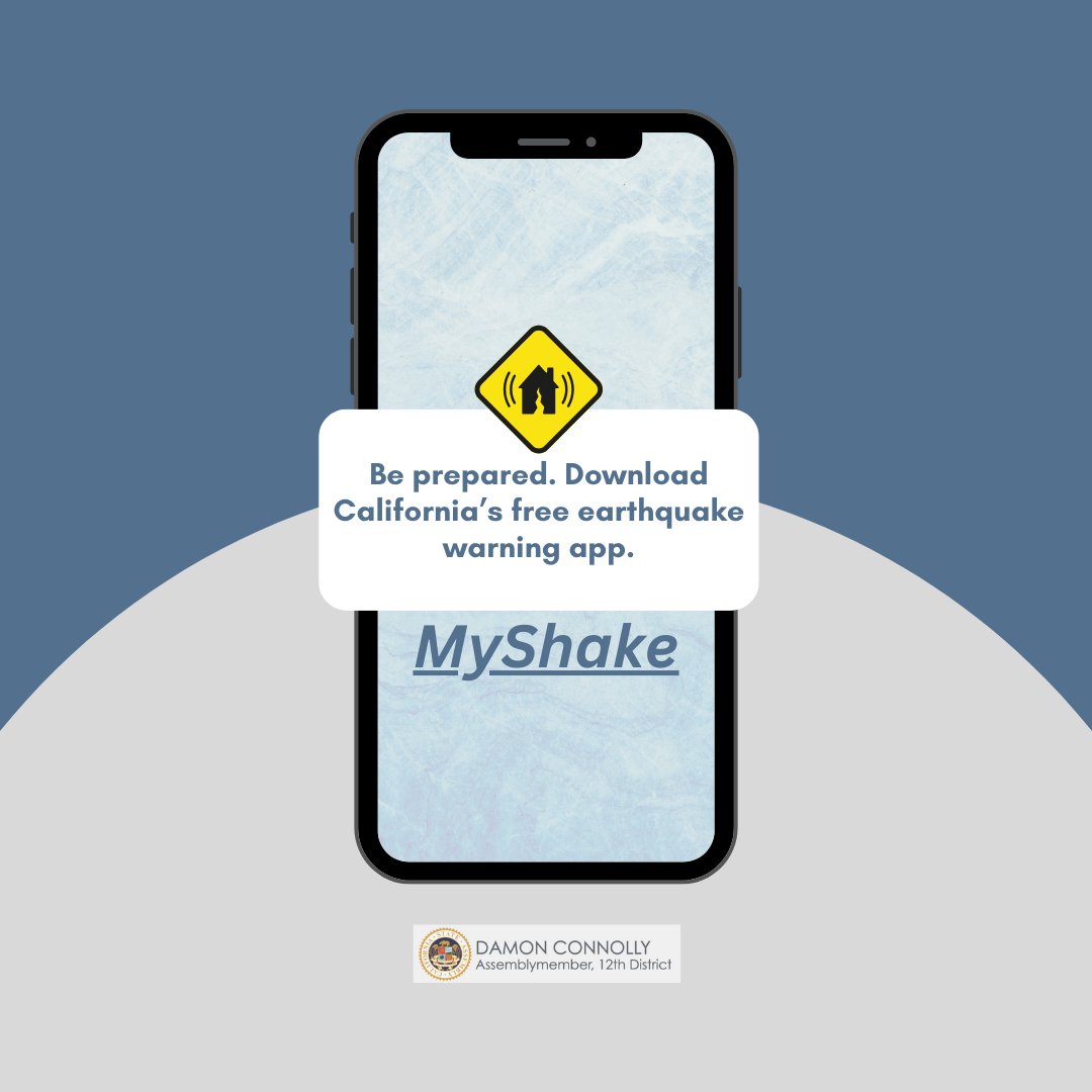 AsmConnolly's tweet photo. Tomorrow is the Great California ShakeOut, an annual opportunity to practice earthquake safety. Earthquakes are unpredictable, so let's stay prepared and remain aware of the steps we can take to stay safe in the case of an earthquake. #EarthquakePreparedness #EarthquakeSafety https://t.co/BehpKxWejj