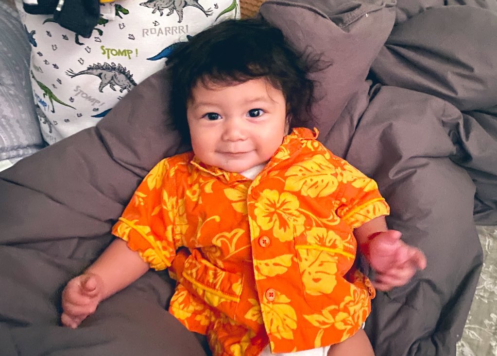 GoElectric81's tweet photo. Our son Eli 🐻 Baby bear https://t.co/NCe3rrnuMI