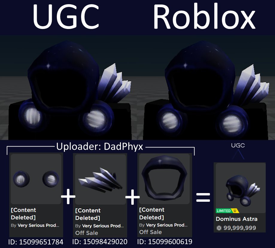 Peak” UGC on X: UGC creator DadPhyx uploaded a 1:1 copy of the limited  Dominus Infernus using the 2.0 dominus mesh. #Roblox #RobloxUGC   / X