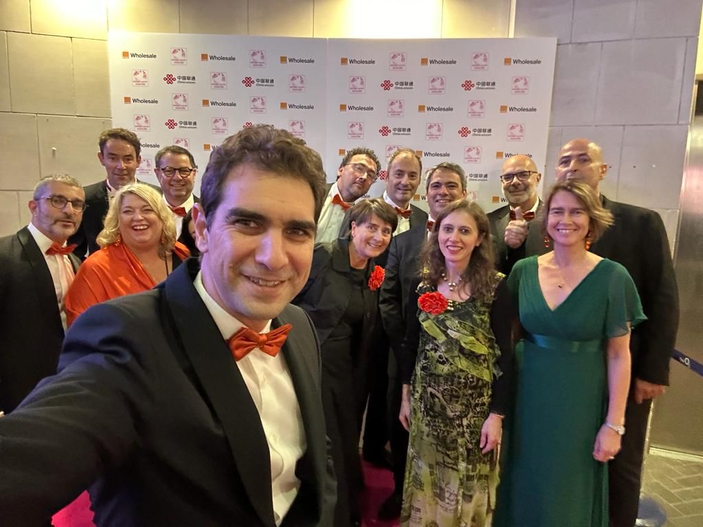 Almost like the Oscars 🥰 Excited to team up with @RachelRiley and our dream team for the awards ceremony! 🏆🛰️  <a href="/OrangeWholesale/">Orange Wholesale</a> #CapacityEurope