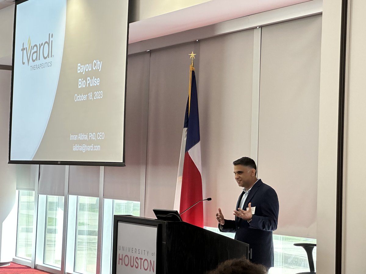 Tvardi Therapeutics (@tvarditherap) on Twitter photo Thank you to the <a href="/GHPartnership/">Greater Houston Partnership</a> for inviting Tvardi Leadership to speak today at the inaugural Bayou City Bio Pulse and engage with members of the Greater Houston Life Sciences Community. We look forward to next Bayou City Bio Pulse event. #LifeSciences Thank you to the <a href="/GHPartnership/">Greater Houston Partnership</a> for inviting Tvardi Leadership to speak today at the inaugural Bayou City Bio Pulse and engage with members of the Greater Houston Life Sciences Community. We look forward to next Bayou City Bio Pulse event. #LifeSciences