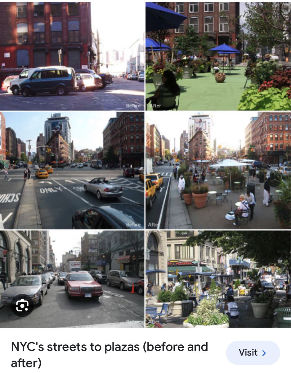DavidNdii's tweet image. This is how cities are transforming their streets. People centered streets draw more people, a win win for everyone—shops, street vendors and the city which has more real estate to tax.