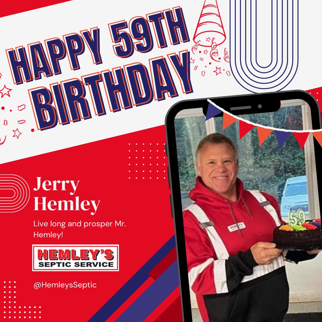 Happy Birthday to Owner, Jerry Hemley! 🎂5️⃣9️⃣ 🥳🖖

👨🏼‍🔧🚛🚽 Hemley's Septic, Serving You, Since '62! 
📱Call Today - 253-851-3432
💻 hemleyseptic.com

#jerryhemley #hemleyshandykan #hemleysseptic #masoncounty #piercecounty #thurstoncounty #kitsapcounty