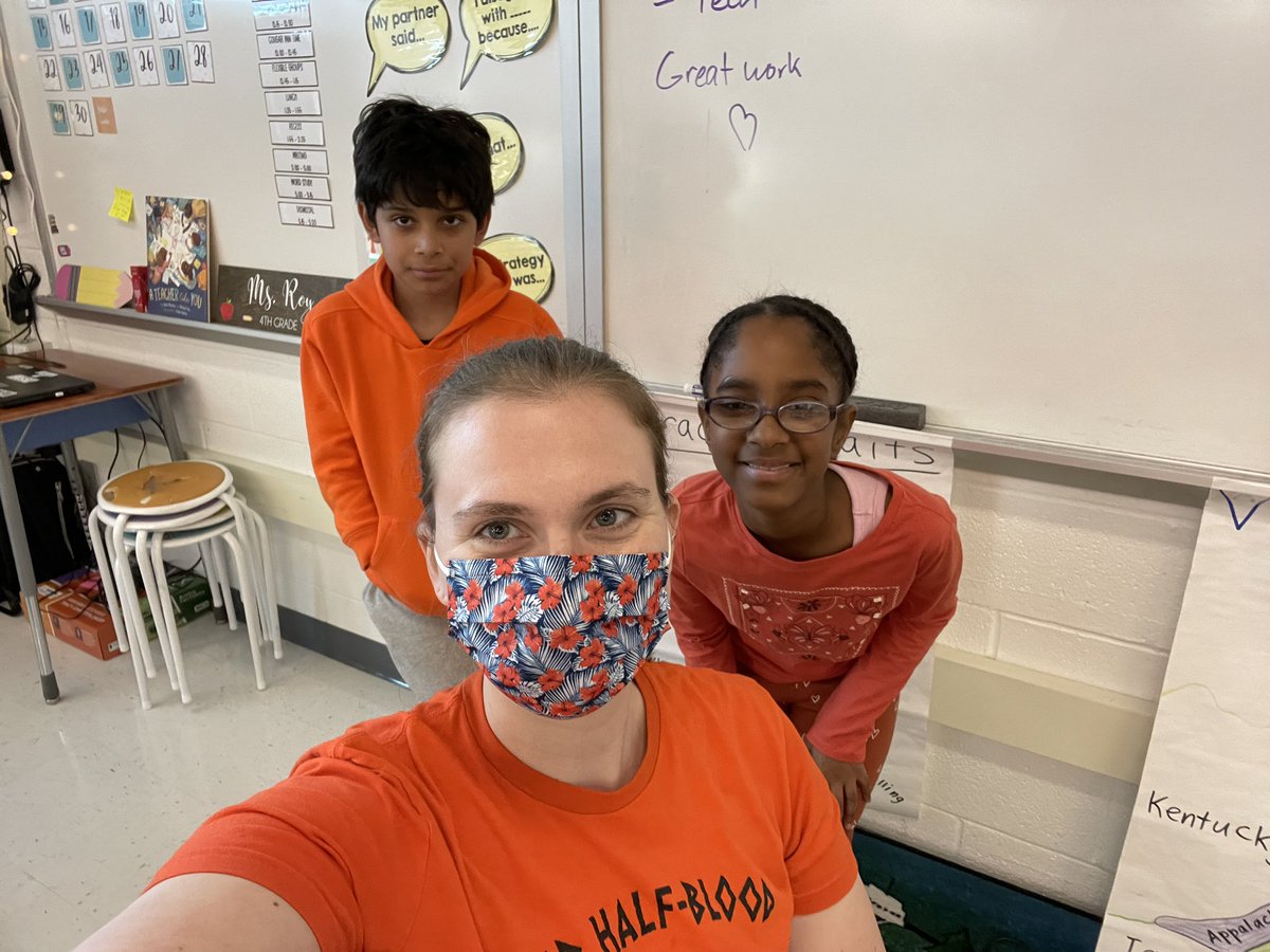The_Terrace_ES's tweet photo. Thanks to everyone who wore orange for Unity Day! Today we learned how to stand against cyberbullying. What are some ways you can be kind to others online? 
#FCPSDigCit #DigCitWeek #UnityDay #fcpspog @CommonSenseEd https://t.co/ory2H3CFQL