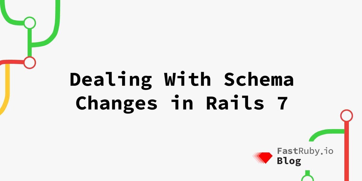 fastrubyio's tweet image. 🚀 Upgrading to #Rails7? Expect some schema surprises! 
Dive into the changes and how to tackle them with ease. A must-read: go.fastruby.io/7ge 
#database #rails7 #rubyonrails
