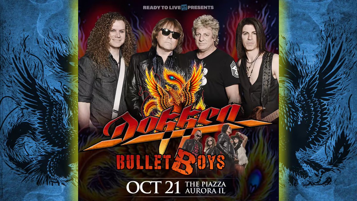 DRAMA QUEEN is opening for DOKKEN & BULLETBOYS at The Piazza in Aurora, IL! This Saturday, October 21, 2023 - door open at 6PM piazzaaurora.com/events/dokken-…