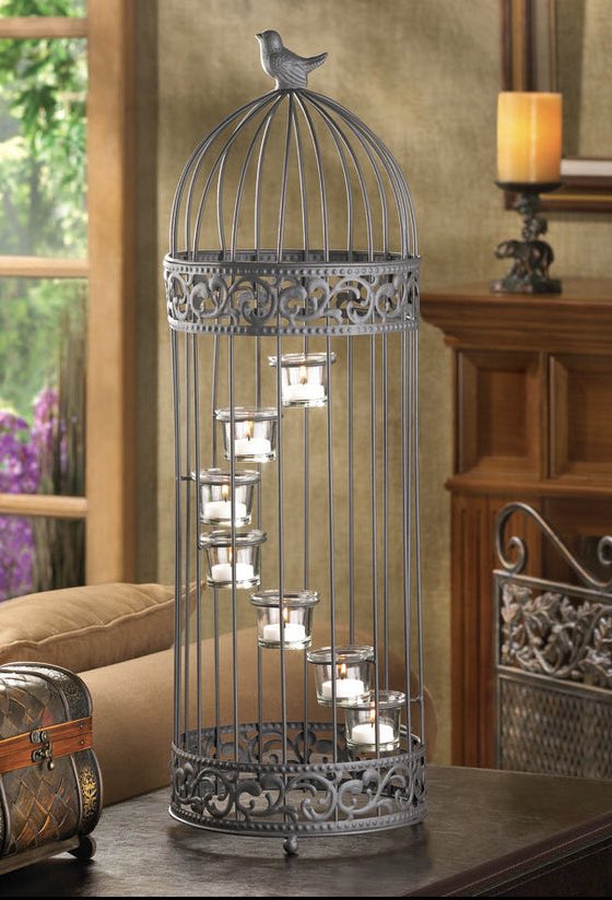 KingdomShoppe's tweet photo. This Spiral Staircase Birdcage Candleholder will light up any room.  Enhance your Kingdom.  Buy https://t.co/qUkCqCJFYx.  #kingdomshoppe #candleholder #birdlovers #homedecor #home #homesweethome https://t.co/r2wFBk1wEg