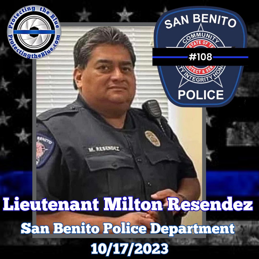 RIP. Lieutenant Milton Resendez was murdered when he was shot and killed during a pursuit. STOP SHOOTING MY POLICE OFFICERS!!! #murdered #rip #hero #LieutenantMiltonResendez #SanBenitoPoliceDepartment #lawenforcement #thinblueline #bluelivesmatter #backtheblue #police #eow