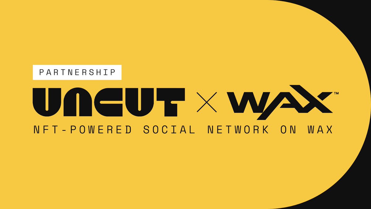 🚀 Exciting News from Uncut &amp; WAX!

If you missed our X Space earlier today, don't worry - the recording is below! 👇

We have some groundbreaking updates to share about our new partnership with <a href="/WAX_io/">WAX</a>!

🤝 The Collaboration
Firstly, this partnership aims to do something