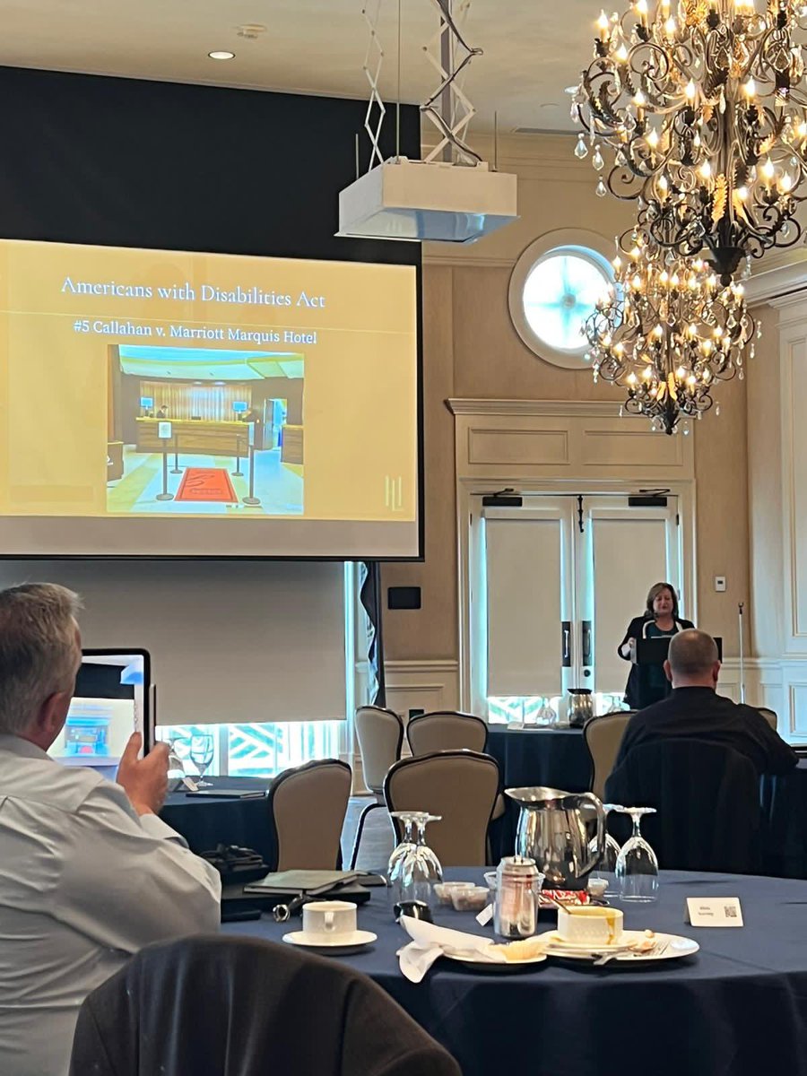 hospitality_law's tweet image. The final presentation was made by Diana Barber, Lecturer at Georgia State University 

“Top 50 Hospitality Cases of 2022-2023”

#HLC2023