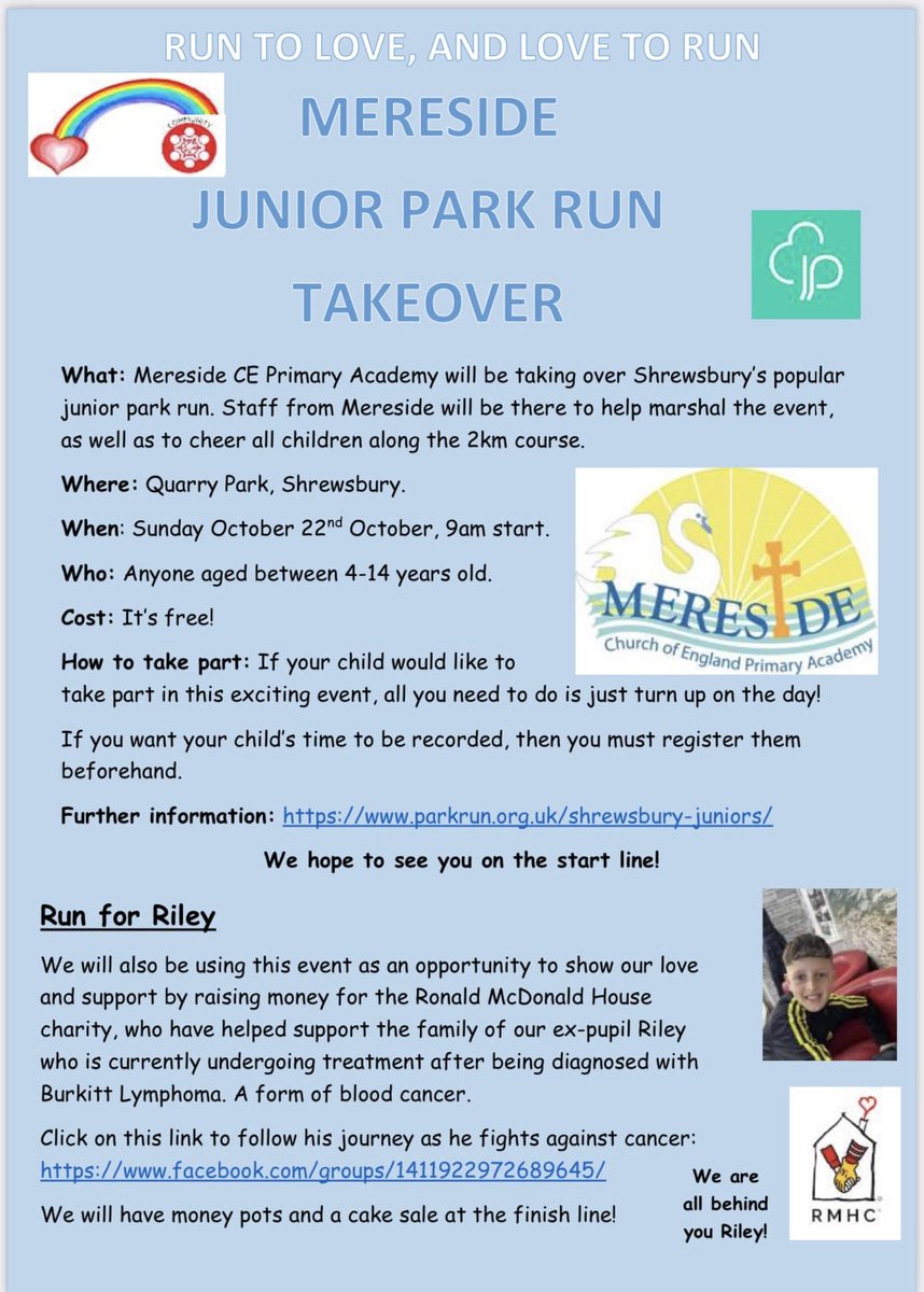 SY junior parkrun tweet media