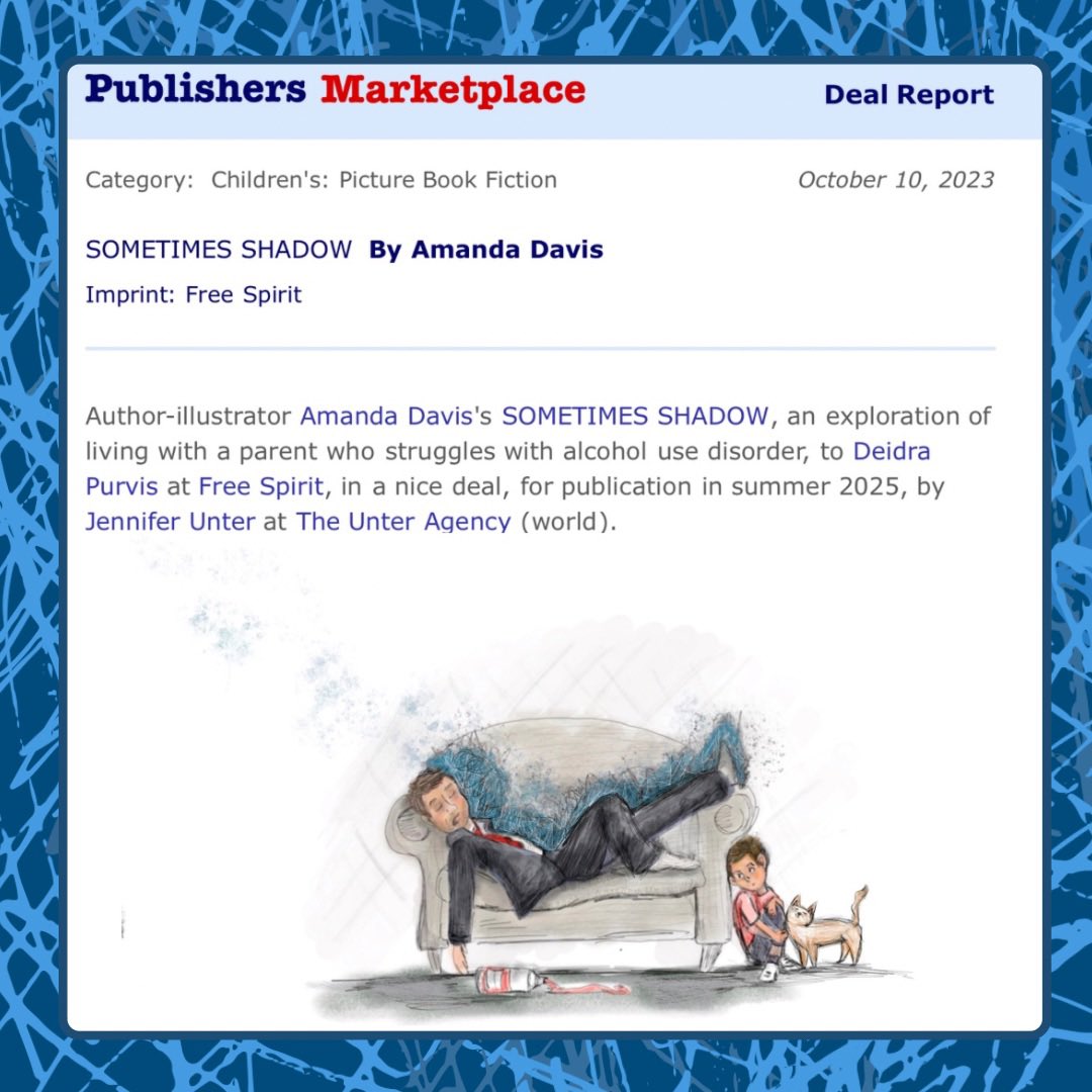 🎨 Amanda Davis: Preorder SOMETIMES STORMY! (@amandadavisart) on Twitter photo 🎨✏️ Excited to announce my author-illustrator debut, SOMETIMES SHADOW, based on my experience growing up with a father who struggled w/alcohol use disorder.
🙏 TY to the team at <a href="/FreeSpiritBooks/">Free Spirit Publishing</a> <a href="/tcmpub/">Teacher Created Materials</a> and <a href="/JenniferUnter/">jennifer unter</a> for seeing the need and value in this story. 🎨✏️ Excited to announce my author-illustrator debut, SOMETIMES SHADOW, based on my experience growing up with a father who struggled w/alcohol use disorder.
🙏 TY to the team at <a href="/FreeSpiritBooks/">Free Spirit Publishing</a> <a href="/tcmpub/">Teacher Created Materials</a> and <a href="/JenniferUnter/">jennifer unter</a> for seeing the need and value in this story.