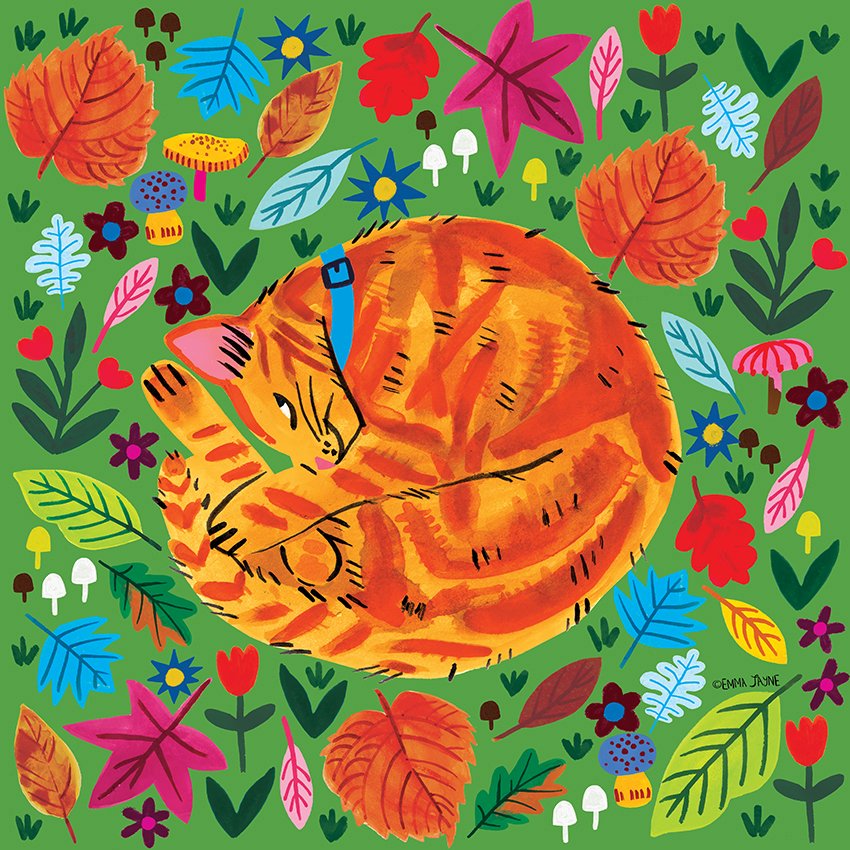 Not so sleepy kitty! Whenever I try to sneak into a room where Willow, my (usually) sweet kitty is sleeping, her ears prick up and she keeps tabs on me through slightly opened eyes.
#kittycat #autumnal #fallseason #Cat #CatLovers #Illustrator #kidlitartist #kidlitart