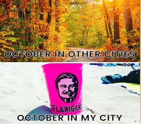 FlanigansFL's tweet photo. In October, we go pink. https://t.co/aBKINP0n0l