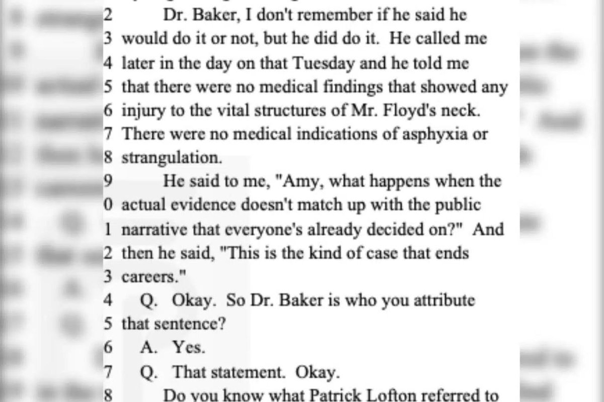 MrAndyNgo's tweet photo. Court documents in the prosecution of Derek Chauvin show the public's extreme pressure on prosecutors over George Floyd's death, even when evidence didn't show damage to his neck. Far-left extremists promised bloodshed and terror attacks if Chauvin wasn't convicted. https://t.co/Wh2TQLZhGL
