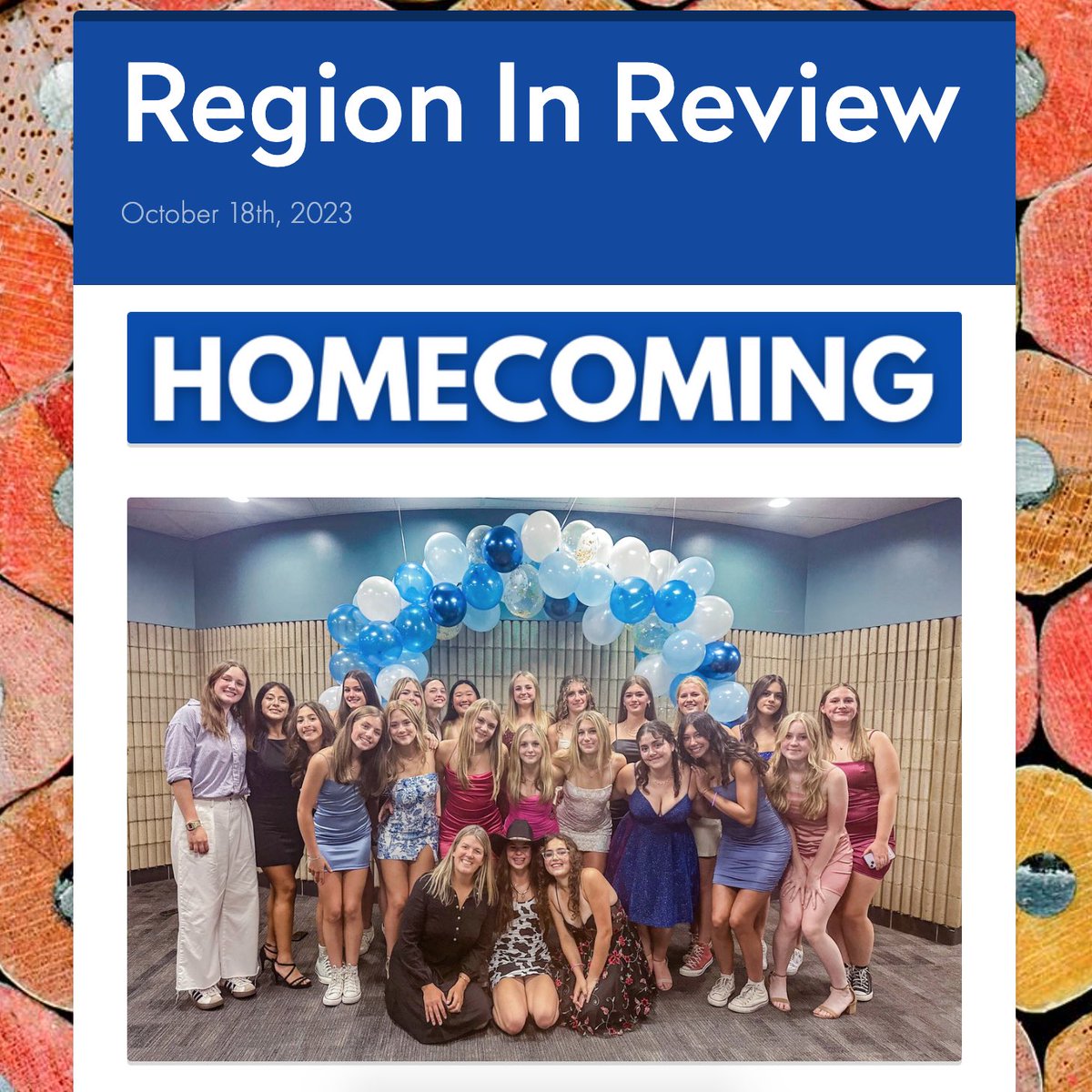 Take a look at our newest issue of the Region In Review! Click the link below to read the full newsletter:

smore.com/g4asm